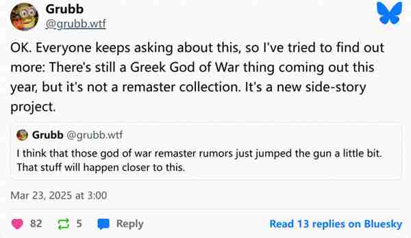 曝《战神》系列新作将于今年发售 讲述希腊战神故事