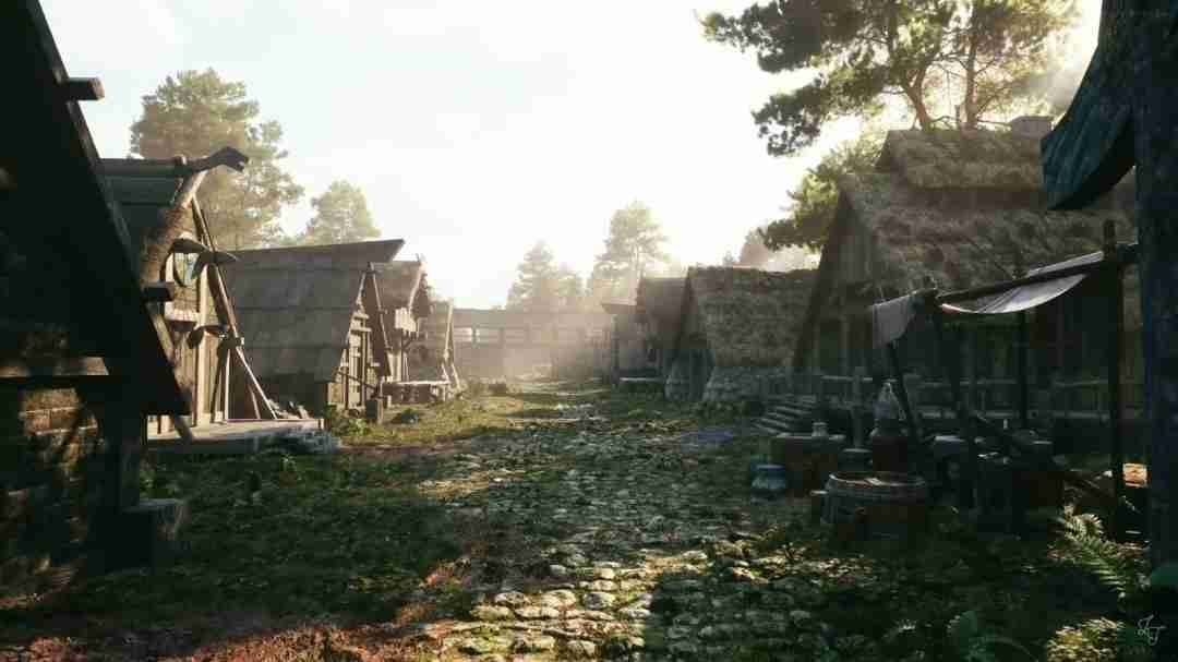 重现经典之美:虚幻5引擎下的上古卷轴5河木镇