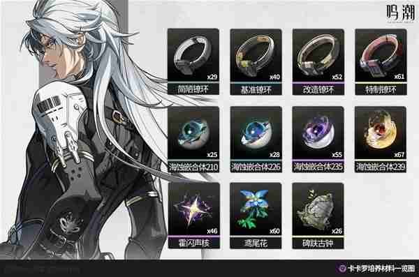 《鸣潮》1.0版全角色培养材料汇总