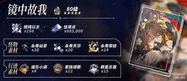 《崩坏星穹铁道》阮梅养成材料统计说明