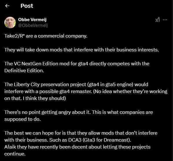 GTA 4“自由城保护项目”MOD被下架：玩家与开发者之间的博弈