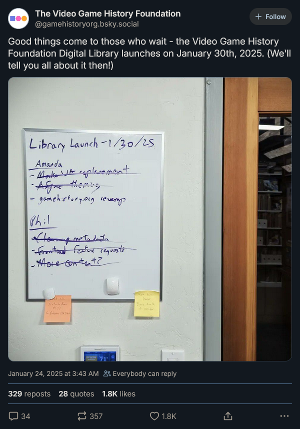 电子游戏历史基金会启动数字图书馆,致力于保护与分享游戏文化遗产