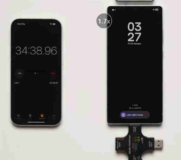 外媒直播三星S25 Ultra 45W充电测试:34分钟干到80%电量