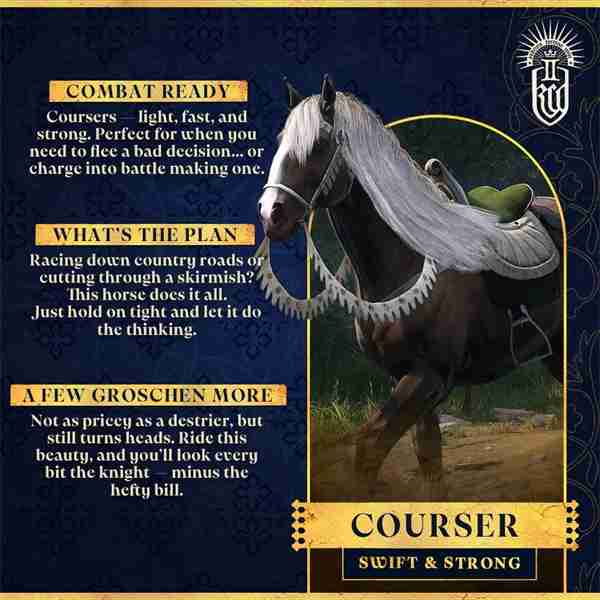 《天国:拯救2》可骑乘马匹介绍 战马代表尊贵奢华