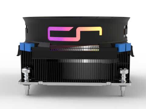 快睿推出首款采用均热板下压风冷 VC901,标称散热功耗 180W