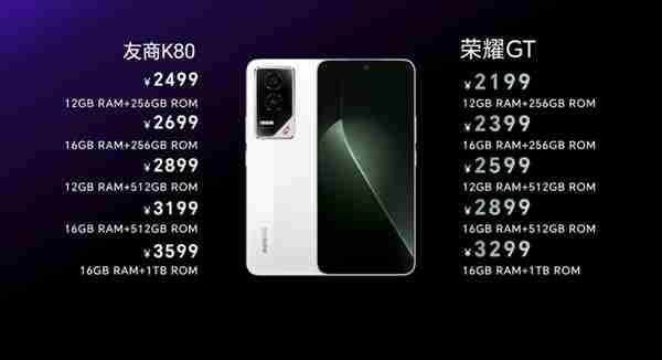荣耀GT一图看懂:2199元起友商杀手!