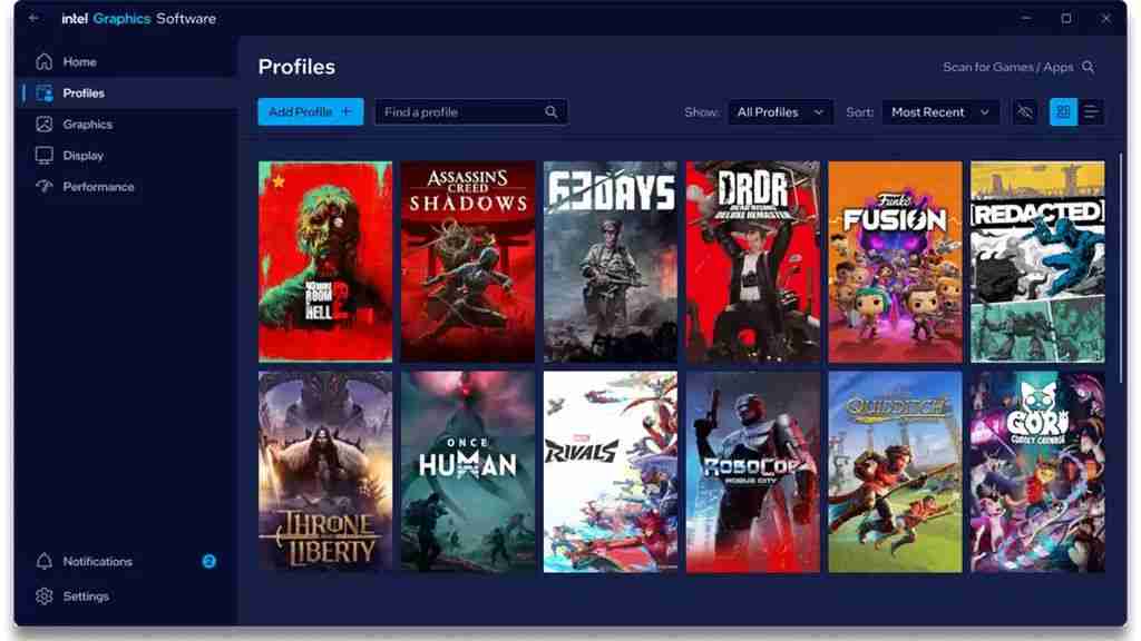 “英特尔图形软件”全新亮相:一体化中心、无缝优化、性能监控调优等