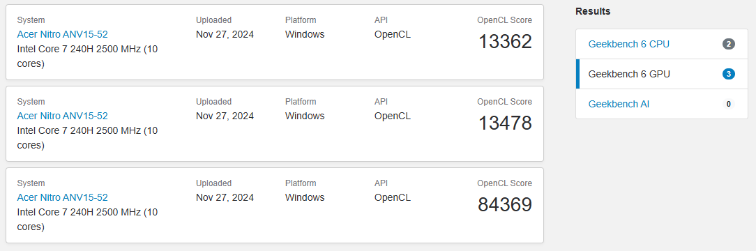 英特尔酷睿 7 240H 现身 Geekbench,规格略强于 i7-13620H