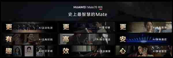 史上最智慧Mate!华为Mate70首发九大AI神技:隔空传送、时空穿越全都有