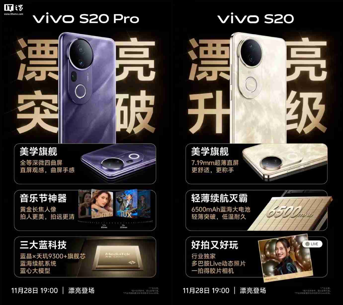 vivo S20系列手机搭载6500mAh蓝海电池,支持-20℃抗低温