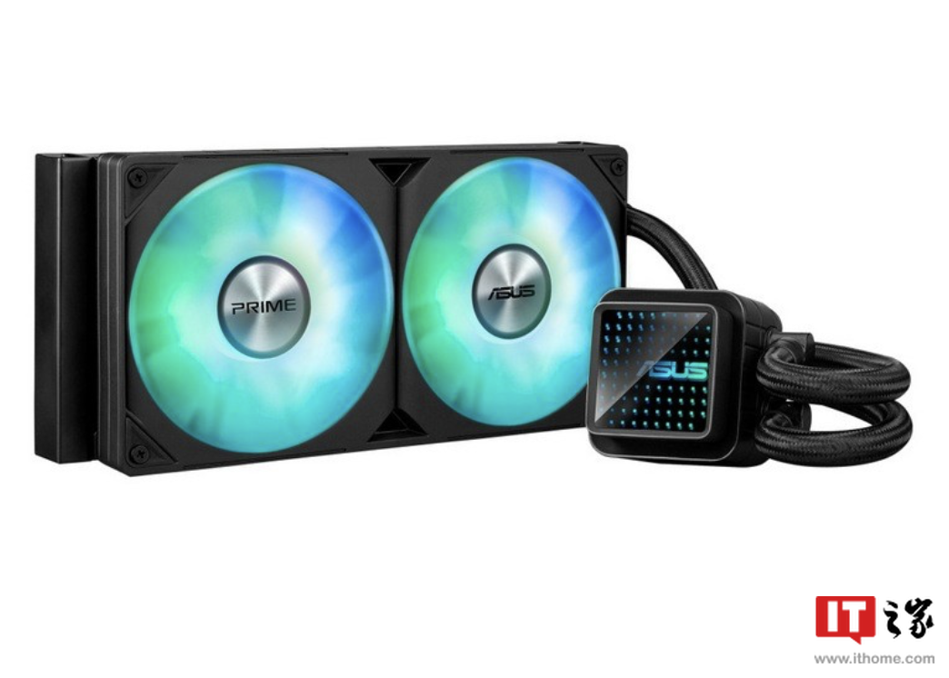 华硕推出 Prime LC240 ARGB 散热器:240mm 水冷、冷头配磁吸面盖