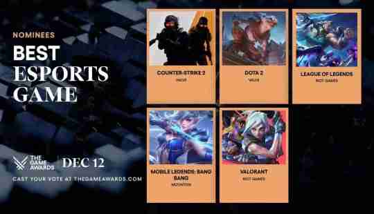 决胜巅峰获TGA2024年度最佳电竞游戏奖项提名,是唯一入围的移动端游戏