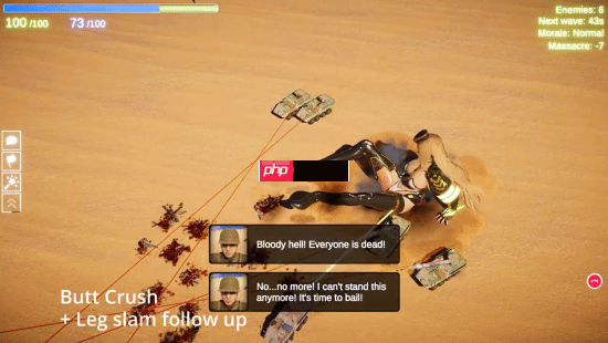 女巨人游戏《Size Warfare》1.3版本添加新招式