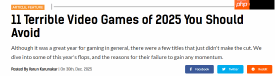 踩雷了吗?年度最烂游戏盘点:NS2独占新作、心之眼等