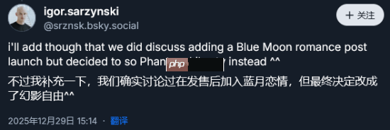 《赛博朋克2077》总监否认删减爱情线!有模型≠能谈恋爱