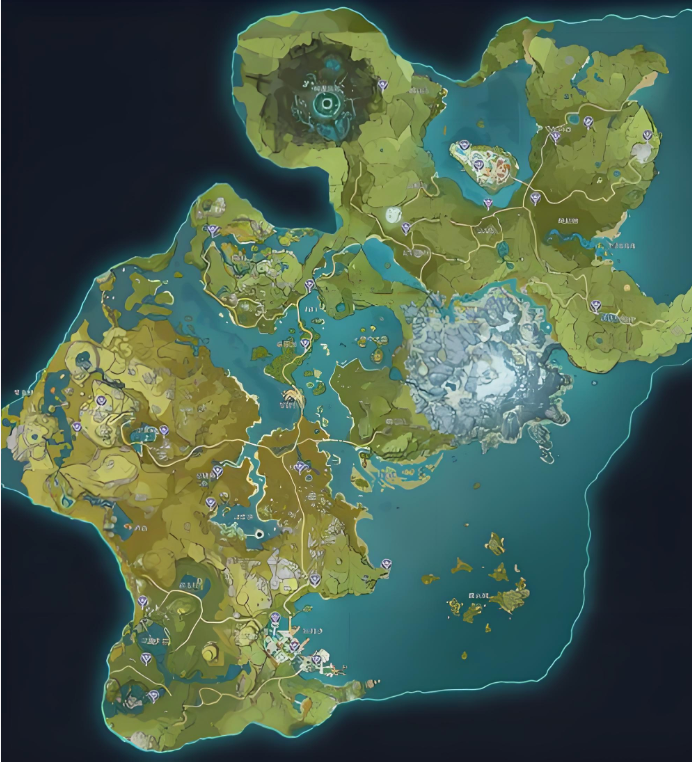 原神官方地图全资源标点攻略，告别盲目探索锄大地！