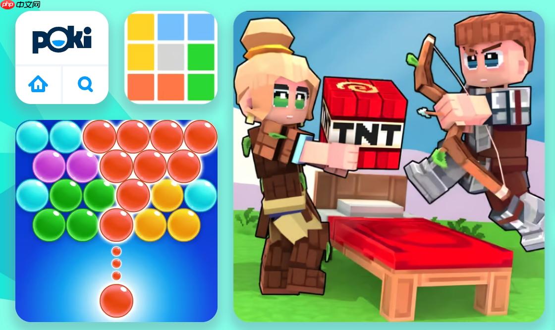 Poki小游戏分类页，在线游戏免安装畅玩体验