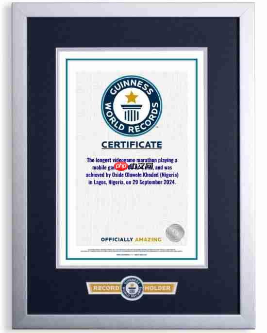 黑哥“不要命”!连玩手游100小时获吉尼斯纪录