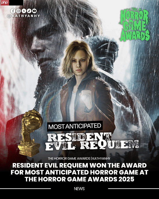 2025恐怖游戏大奖落幕:《寂静岭f》斩获年度最佳 小岛秀夫获终身成就