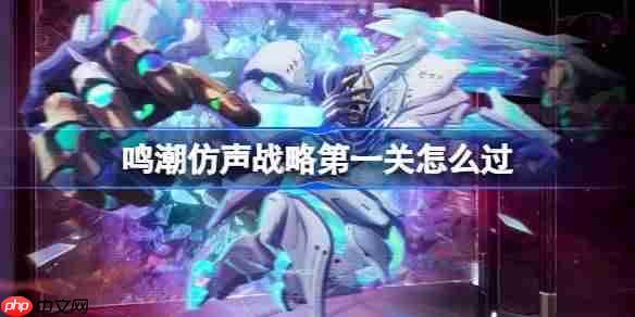 鸣潮仿声战略第一关怎么过-鸣潮仿声战略第一关攻略