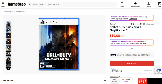 发售一个月就半价:《COD22》美国电商平台大折扣