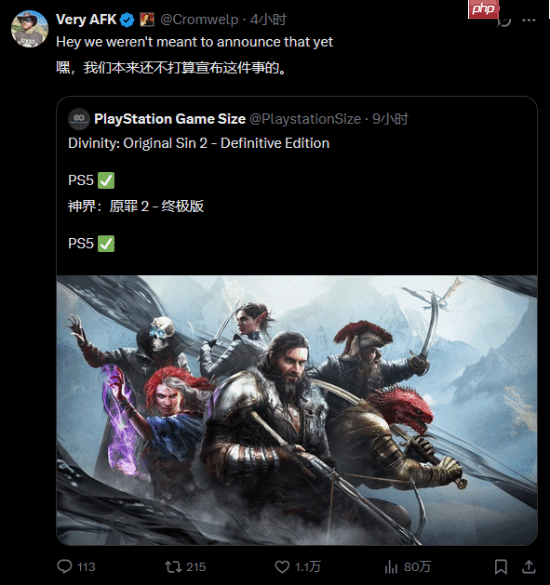 TGA有大的?《神界原罪2》等拉瑞安大作突增中文名