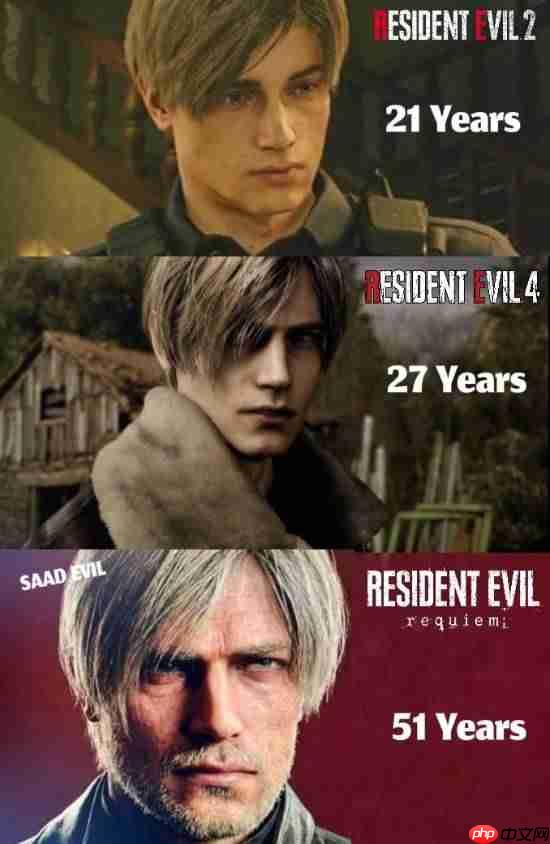 《生化9》实锤里昂回归?玩家盘点里昂衰老史