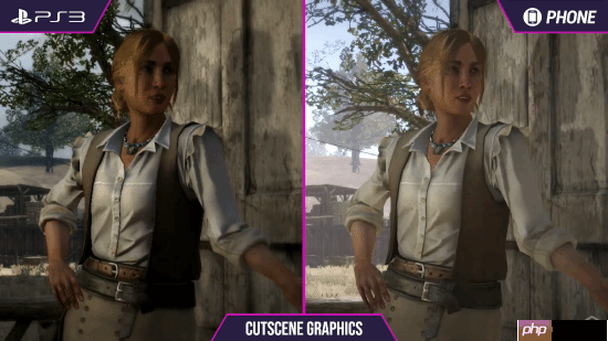 《荒野大镖客》PS3和手机画面对比：你认为谁赢了？