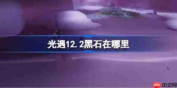 光遇12.2黑石在哪里-光遇12月2日黑石位置攻略