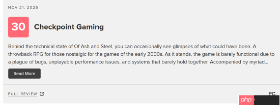 M站仅57分 这款中世纪开放世界RPG新作被批