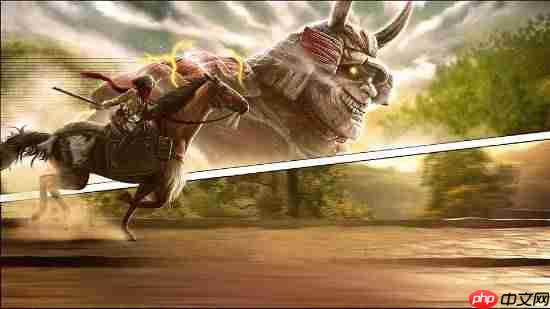 《刺客信条:影》联动《进击的巨人》实机图片