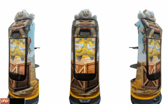 秋叶原怪猎酒吧新宠，艾露猫送餐机器人亮相！