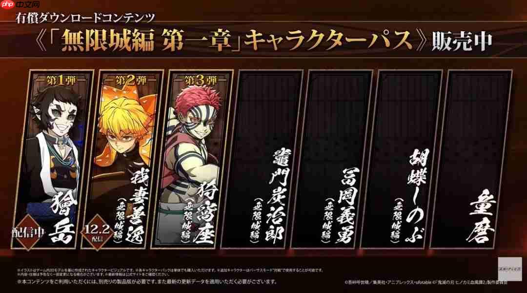 12月2日上线! 《鬼灭之刃 火之神血风谭2》DLC新增无限城版我妻善逸