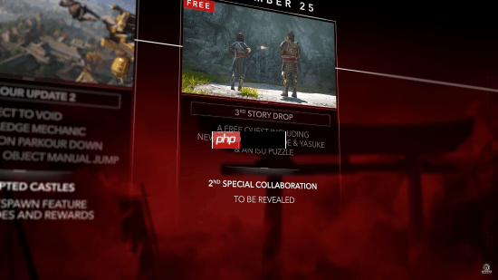 《刺客信条:影》明日免费更新:新剧情、新解谜、新技能和新联动!