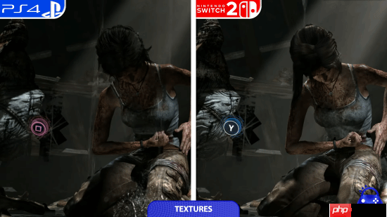 《古墓丽影9》NS2和PS4画面对比：分辨率高但砍画质