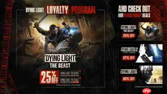 消逝的光芒，困兽新史低价格，推出忠诚计划，核心粉丝福利来袭