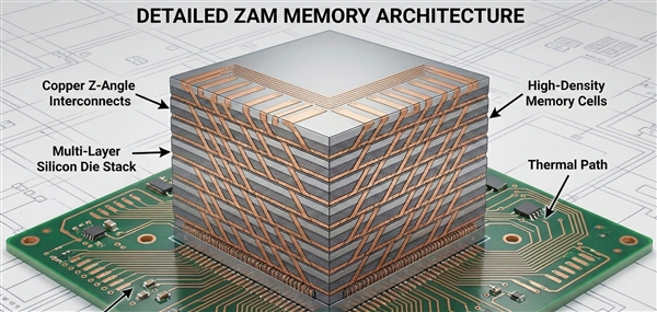 Intel计划复活内存业务:ZAM单芯片最高512GB 功耗比HBM降低50%